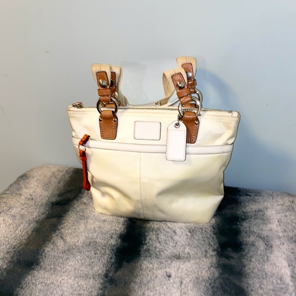 Coach Handbags - White Coach Bag